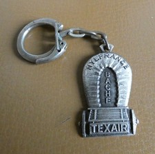 Ancien porte clé Nylfrance Baches Texair Fer Cheval Charriot Western Ann. 60