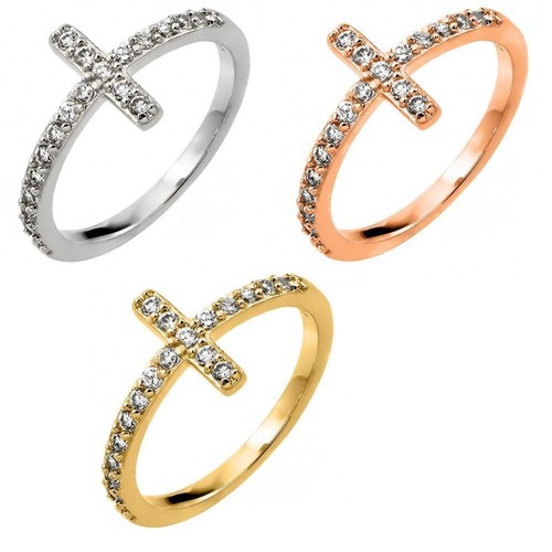 Bague croix argent sterling - croix,