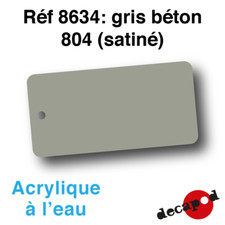 Decapod 8634 - Gris béton 804 (satiné), Peinture acrylique à l'eau