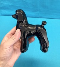 NEUF chien en cristal noir