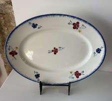 ANCIEN PLAT OVALE DIGOIN SARREGUEMINES Service MARY LOU vintage Déco