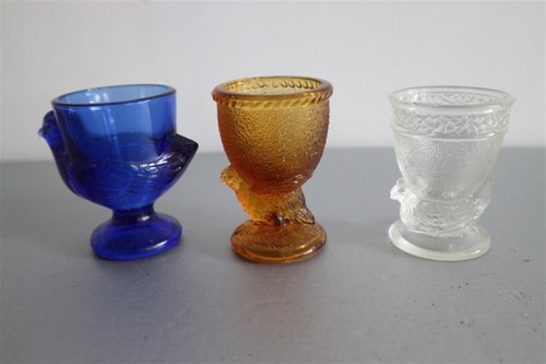 Lot coquetiers en verre - de,