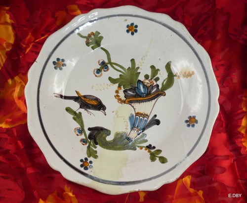 Assiette faïence xixé - assiette,