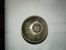 1 boule de pardon ancienne mercurisée verre églomisé argentée