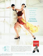 PUBLICITE ADVERTISING 036  1999  les chaussure Hasley Carmen Solario prof  tango