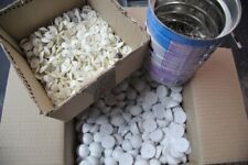 Lot 1000 badges / Badge blanc clou blanc métal Portique Antivol (lot B4)