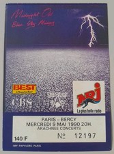 place de concert midnight oil 1990 Paris Bercy billet ticket spectacle 