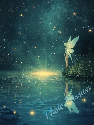 Poster fee foret - poster, enchantee