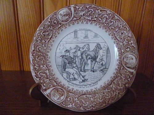Ancienne assiette parlante - assiette,