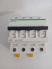 1 Disjoncteur IC60N C 25 A Shneider Electric Magneto/thermique 4P