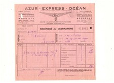 MARSEILLE / BORDEAUX (13 / 33) TRANSPORT ROUTIER / Camion "AZUR EXPRESS OCEAN"