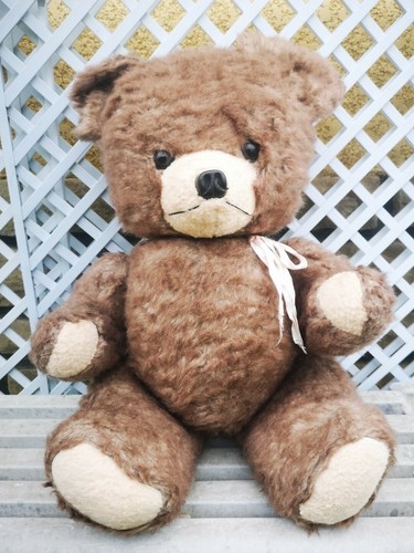 Ancienne grande peluche ours - grande,