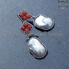 Naturel Corail Perle Boucles