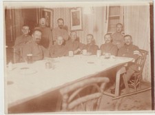 54 OLLEY photo allemande officiers allemands chope de bière tasse patriotique