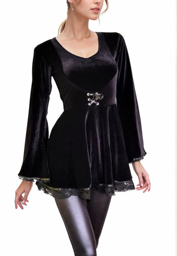Tunique velours gothique - tunique, mini