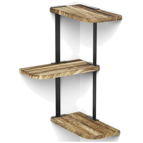Rustic wood corner shelf for - shelf,