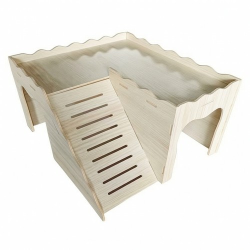 Cabane avec échelle bois - cabane,