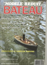 MRB n°360 Chaloupe vapeur Ondine-Vieux gréement-Essai COLT ROBBE-moteurs OPS  