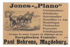 35/294 Afficher D'Une Journal Publicité 1898 Technik Magdeburg Cheval Tondeuse