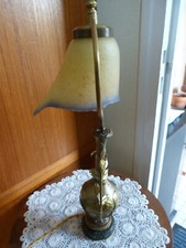 ancienneLAMPE bronze " ART NOUVEAU" signée TRICARD
