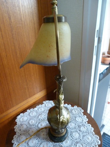 Anciennelampe bronze art - bronze,