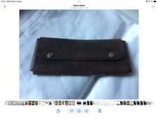 trousse ancienne cuir brun Cuir Brun .( LI/)