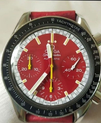 Cadran rouge omega speedmaster - rouge,