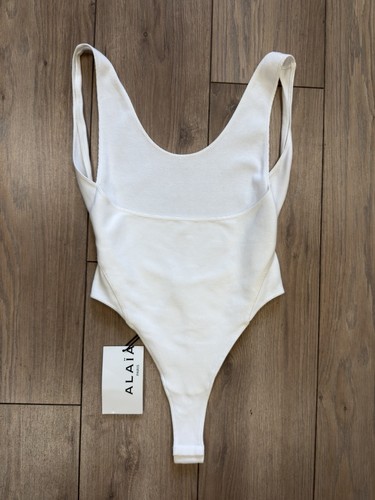 Alaia paris white - paris, ribbed