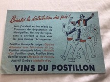 PUBLICITÉ VINS POSTILLON