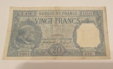 ANCIEN BILLET DE BANQUE DE 20 FRANCS " BAYARD "