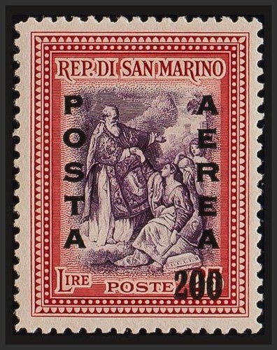 Saint marin aérien mnh - saint-marin., aérien.