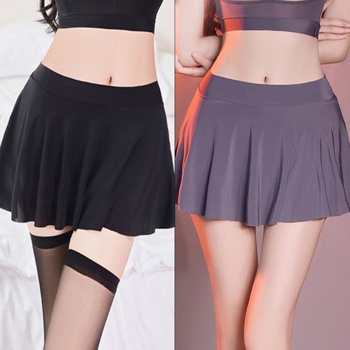 Minijupe nylon transparent