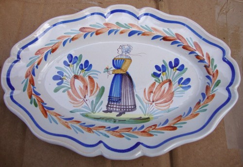 Plat ovale faïence - ovale,