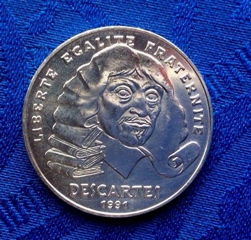 Monnaie 100f descartes - monnaie,