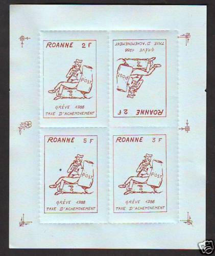 Bloc timbres greves 1988 - bloc,