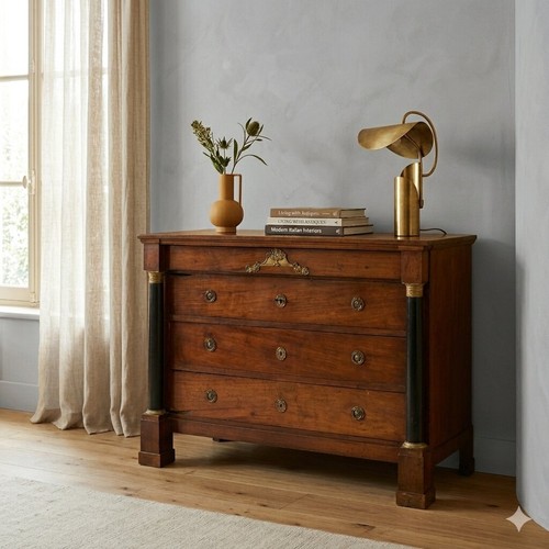 Commode empire ancienne noyer - ancienne,