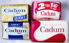 CADUM - LOT DE 4 SAVONS " CADUM " POUR COLLECTION MADE IN ENGLAND