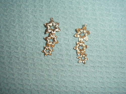 2pcs matte 16k gold plated - gold,