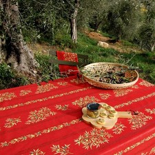 Nappe clos des oliviers rouge