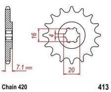 Pignon Sortie Boite Avant 12