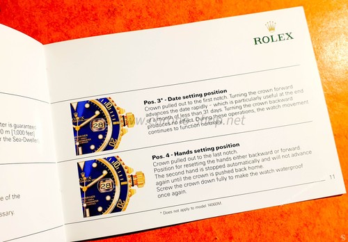 Rolex 2002 vintage livret - rolex,