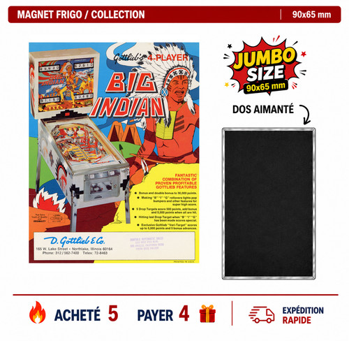 Magnet frigo big indian 90x65 - magnet,