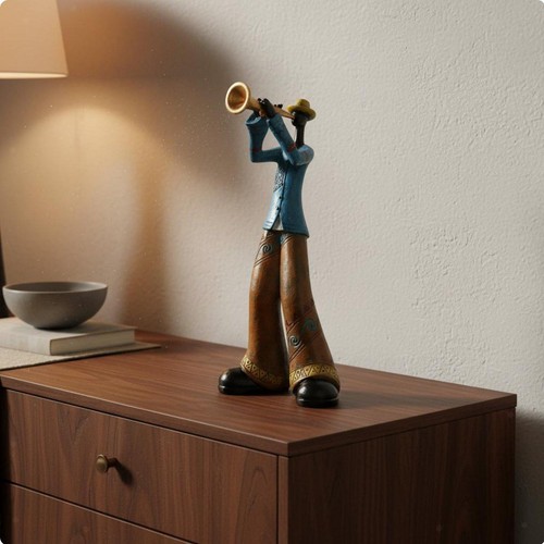 Figurine musicien jazz - de,