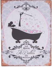 Cadre tableau métal Baignoire