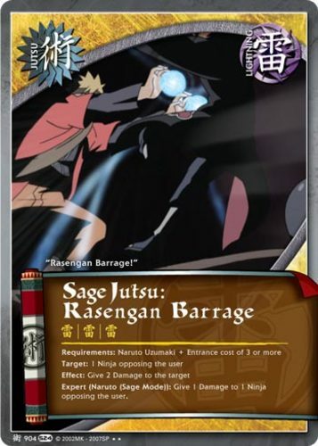 Sage jutsu rasengan barrage - sage,