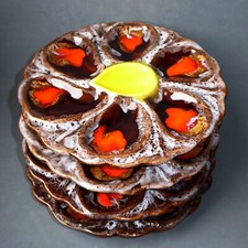 LOT de 4 ASSIETTES à HUITRES