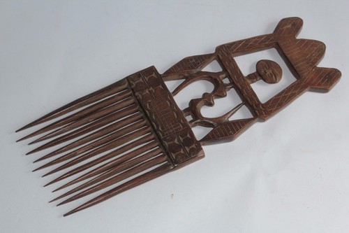 Ancien peigne africain bois - ancien,