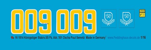 Peddinghaus decals 1814 - peddinghaus-decals, 1/16
