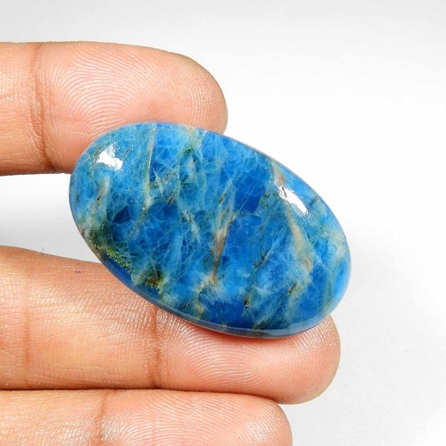 Cabochon apatite bleu - , fluo