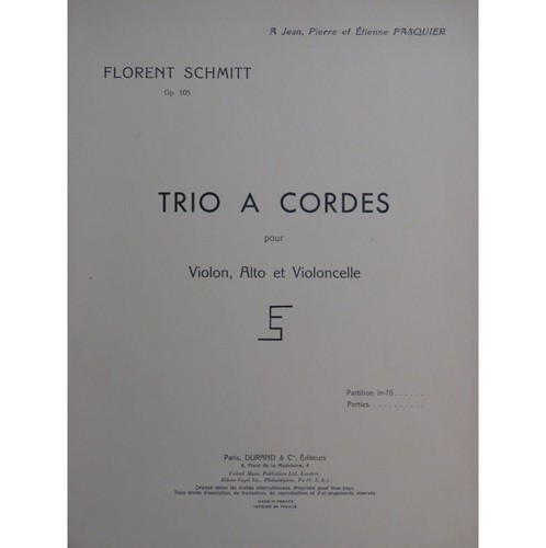 Schmitt florent trio - trio, cordes